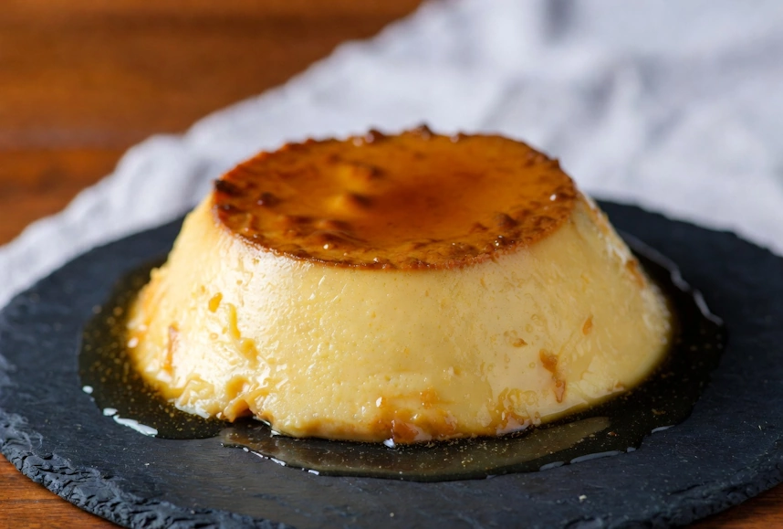 Traditional dessert called Crema Volteada