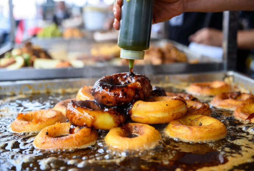 Traditional dessert called Picarones