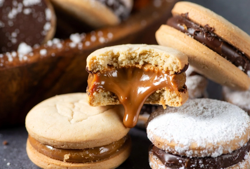 Traditional dessert called Alfajores
